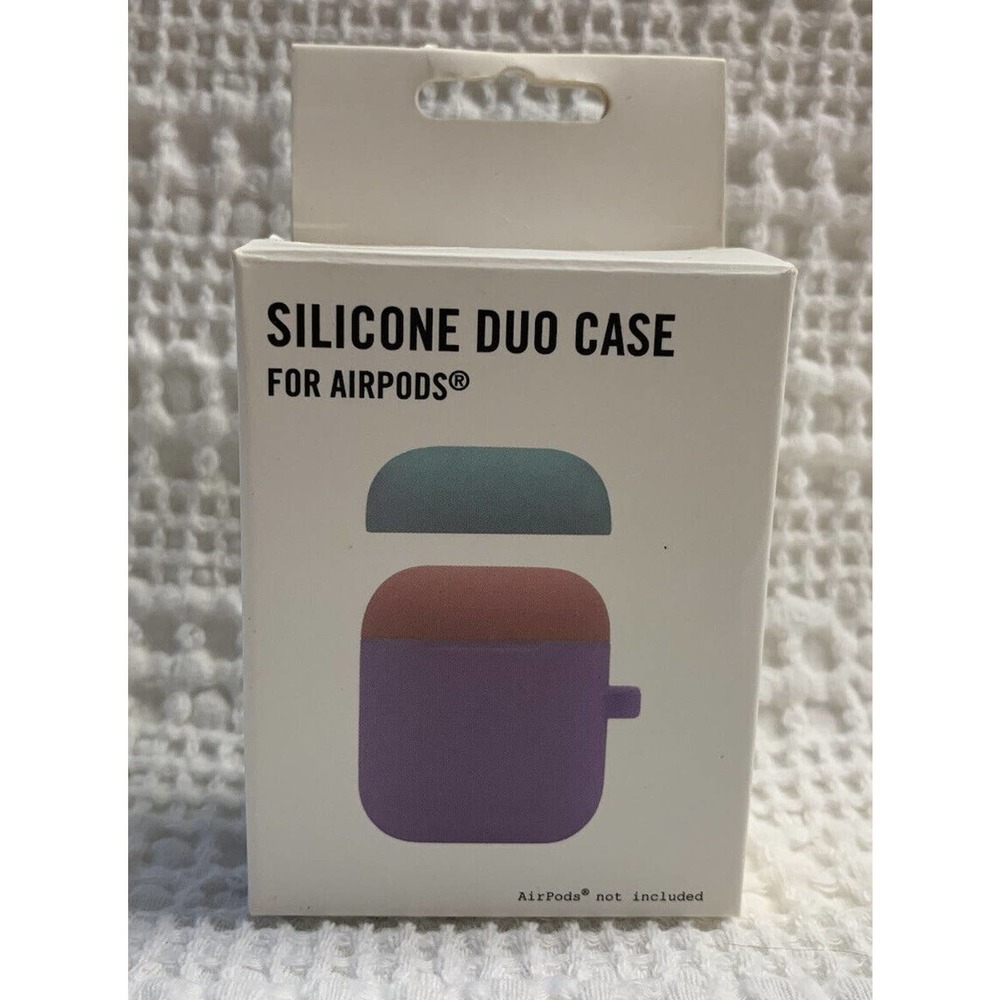 Urban Outfitters Silicone AirPods Case BLUE PINK PURPLE NEW IN BOX Y2K Girly